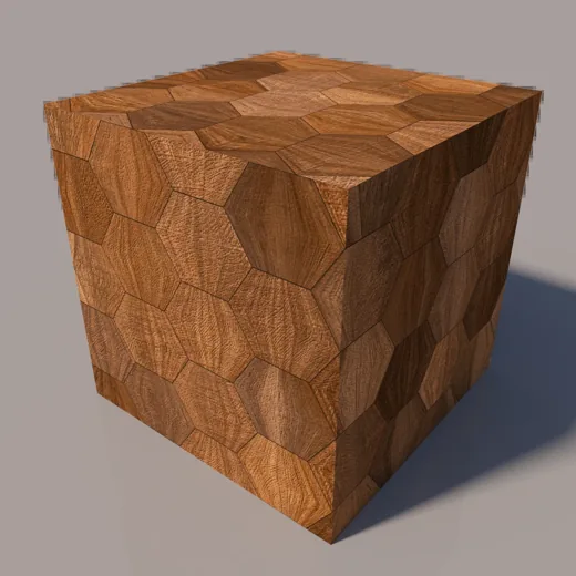 Hexagons BricksMap pattern